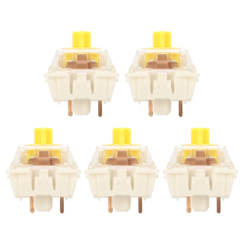 45Pcs Mechanical Keyboard Switches Waterproof Backlight Silent Linear Mechanical Key
