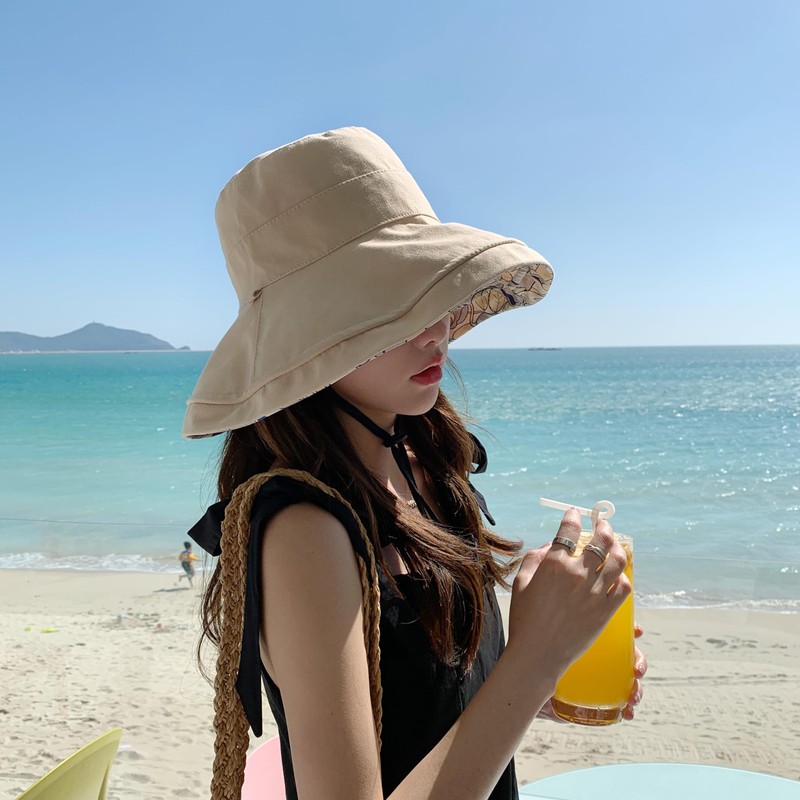 Karsaer G0079 Women's Hat, Spring and Summer, UV Protection, Reversible,
