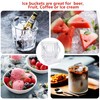 1.3L Ice Bucket with Tongs, Acrylic Ice Bucket for Parties