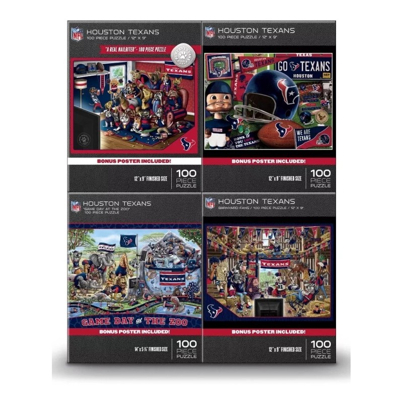 Houston Texans 4 in 1 Puzzle Pack SP4