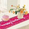 Children's Birthday Tablecloth, 183 x 33 cm, Linen Tablecloth Birthday,