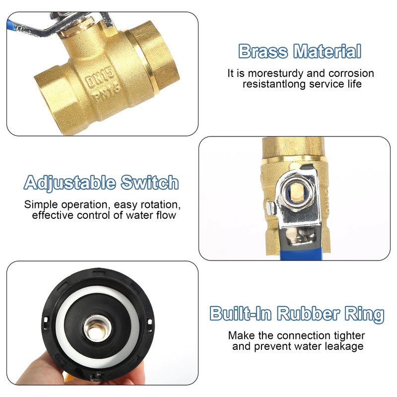 IBC Container Accessories, IBC Ball Valve with Quick Coupling, 1/2