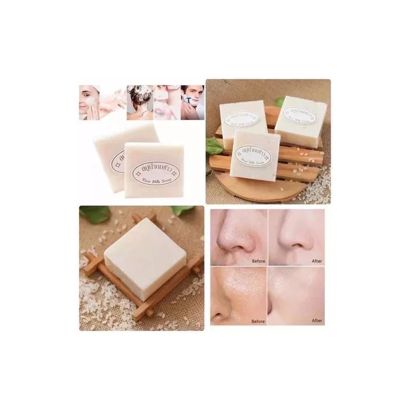 Codalis 24 Jabones Tailandés D Arroz Hecho A Mano Colágenovitamina