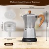 LAOION Cafeteras Electricas Modernas,6 Cup Portable Espresso Maker,300ml Moka Pot