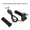 LED Display Electric Bike Throttle Grip Handlebar with Battery Indicator