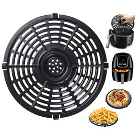 Autonomier Sartén de repuesto para freidora de aire Power Dash Chefman de 5 cuartos de galón, placa de parrilla de freidora de aire, sartén antiadherente con revestimiento para freír, apto para lavavajillas (8.4 pulgadas/5 QT)