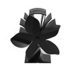 Stove Fan Heat Powered Low Noise Aluminium Alloy 5 Blade