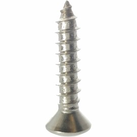 #10 x 3/4" Oval Head Sheet Metal Screws, Phillips Drive, Stainless Steel 18-8, Full Thread, Bright Finish, Self-Tapping, Quantity 100 by Fastenere