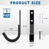Gun Rack Storage Wall Mount Shotgun Rifle Hook Horizontal Metal