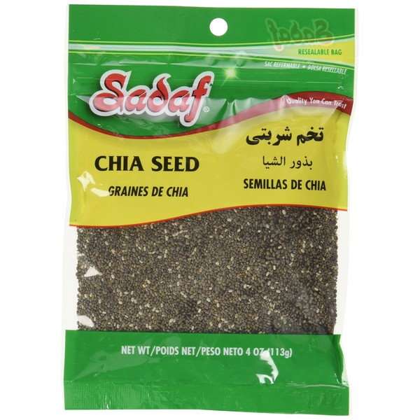 Sadaf Seeds, Tokhme Sharbati/Chia, 4 Ounce