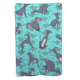 Caroline's Treasures MLM1044TBLT Italian Greyhound Soft Travel Blanket with Bag Airplane Blanket, Indoor Outdoor Camping Blanket for Traveling, Picnics, Beach Trips, Concerts