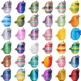 36PCS 3D Printed Dragon Eggs with Dragon Inside, Mystery Articulated Crystal Dragon Toy Bulk, Flexible Fidget Figures for Kids Party Favors, Christmas Easter Basket Stuffers, Birthday Gifts Kids Teens