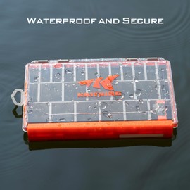 KastKing HyperSeal Waterproof Tackle Box, 3600 and 3700 Tackle Trays, Fishing Tackle Box Organizer with Removable Dividers, Lure Box and Terminal Tackle Storage