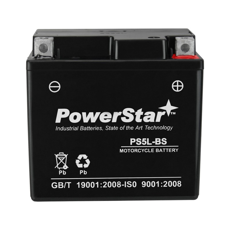 PowerStar YTX5L-BS Sealed AGM Scooter Battery for Manco 50cc 5049