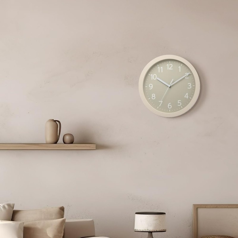 RHYTHM 8MGA43ND38 Wall Clock, Analog, Quartz Watch, Silent, Continuous Second