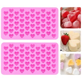 2 Packs Heart Shaped Molds for Making, Heart-Shaped Cocolate Mold Silicone Mold Non-stick Food Grade Silicone Chocolate Bomb and Jelly