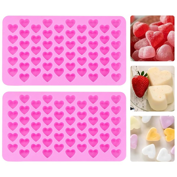 2 Packs Heart Shaped Molds for Making, Heart-Shaped Cocolate Mold