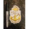 2.5 x 4 inch USN Chief Petty Officer Sticker Fouled