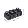 sourcing map Dual Rows 4 Positions 500V 60A Cable Block