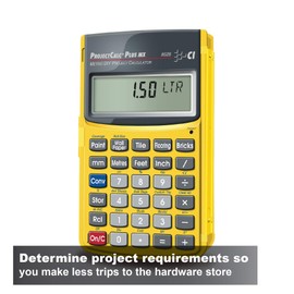Calculated Industries 8528 ProjectCalc MX Do-It-Yourselfers Metric, Feet-Inch-Fraction Project Calculator | Dedicated Keys for Estimating Material Quantities