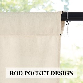 NICETOWN - Cenefas de chenilla para ventana, cortinas Vlevet Swag para cocina, bolsillo para barra de fregadero, cenefas de chenilla gruesas de lujo con borlas para sala de estar, 42 pulgadas de ancho