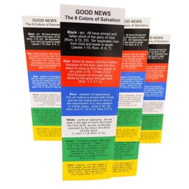 Plan of Salvation Holy Card Bookmark Christian Prayer Cards Bulk Pack, Set of 5