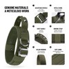 Qxsnuvvlg Heavy Duty Dog Collar，Tactical Dog Collar with Handle Duty