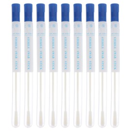 50 Sets Nasopharyngeal Nylon Tipped Specimen Flocked Swabs with Tubes Lid Lable Nasal Swab Nylon Flocking Tip Flocked Swab