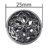 10PCS Clothes Button - Fashion Hollow Flower Metal Shank Round