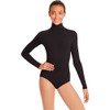 Capezio women Turtleneck Long Sleeve athletic leotards, Black, Large US