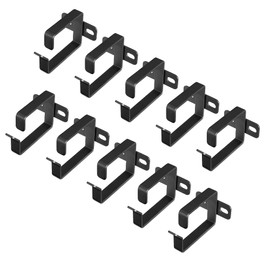 kwmobile Server Rack Cable Management D-Ring Hooks (10 Pieces) - Bracket Organizer Hook Mount Set for Network Patch Cables, Fiber Optic, Power Cords