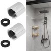 SG Store 2Pcs G1/2 x G1/2 Inch Female Thread Shower