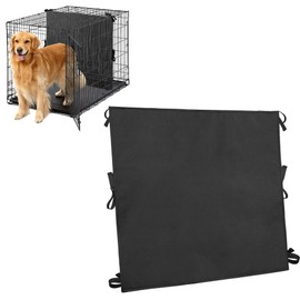 Soft Dog Crate Divider Panel for 42" Crate, Durable Thick Dog Kennel Divider with Ties, Black, 27" H x 28.5“W, New