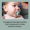 Tommee Tippee Night Time Pacifier, 6-18 Months, Symmetrical Silicone Baglet,