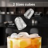 AGLUCKY Ice Makers Countertop with Handle,26.5Lbs/24H,9 Cubes in 6 Mins,2