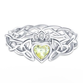 Dorunmo Claddagh Ring for Women 925 Sterling Silver Celtic Irish Claddagh Ring Irish Jewelry Love Friendship Promise Rings for Her Birthday Engagement Gifts for Women Size 7