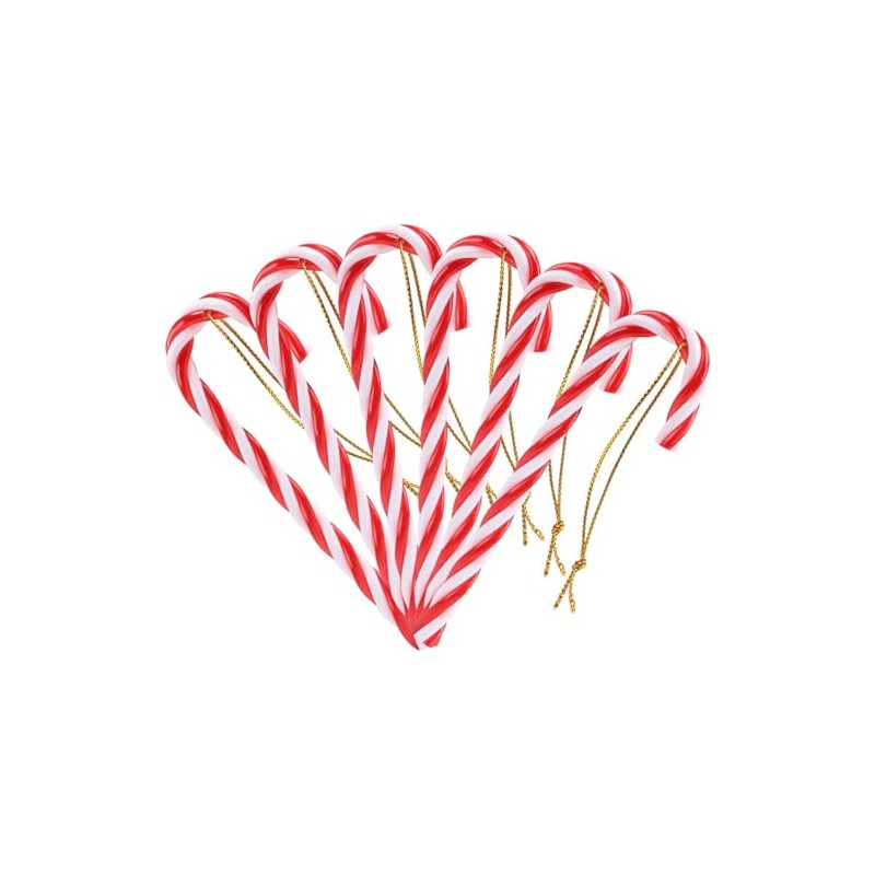 Naler 24 x Candy Canes Christmas Tree Decorations Christmas Tree