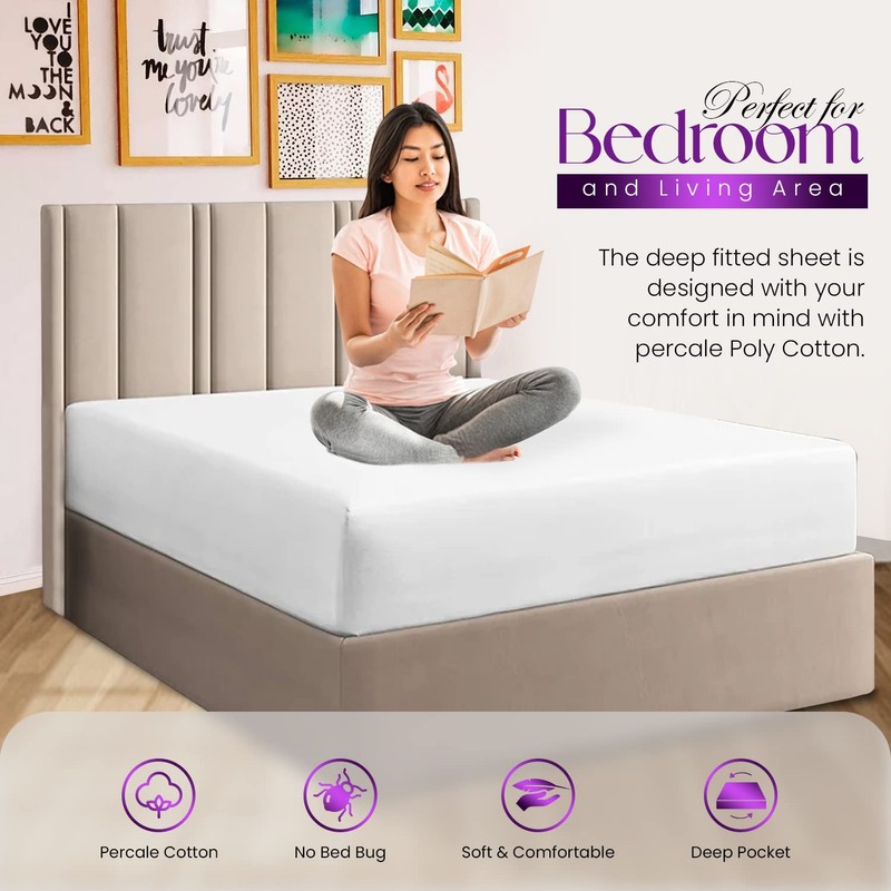 Sunshine Comfort® Percale Cotton Rich 180 Thread Count Non Iron