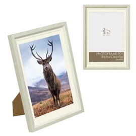 Hakuba Chululu FCHL-P01LWT P01 Picture / Photo Frame, Fits 6.9 x 9.8 / 8.3 x 11.7 / 8.7 x 12.1 inch (B5 / A4 /Document Sleeve) Size Photos, White