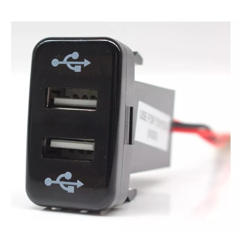 Corp.Res Electronics Cargador Rapido Auto Toyota Plug Doble Usb 3.0