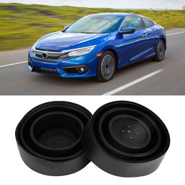 Headlight Dust Cover, Duokon 2 Pieces Universal Rubber Sealed Car Diode Indicator Headlight Dust Cap Cover 100 mm Black Type C