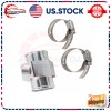 VEHITO 38mm Joint Pipe Radiator Hose Adapter for 1/2"-14NPT Water