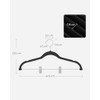 SONGMICS Perchas para Pantalones, 30 Perchas de Terciopelo, 42.5 cm