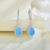 Aprila Drop Dangle Earrings 925 Sterling Silver Leverback Earrings with