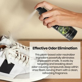 (3-Pack) Calvana 5.1 fl.oz Heavy Duty Shoe Deodorizer Spray Kit, Multi-Purpose Odor Remover for All Types of Footwear, Extra Strength, Portable & Travel-Friendly