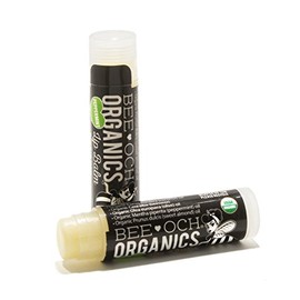2 Pack - USDA Organic Lip Balm - Peppermint - 100% Chemical Free & Natural - Only 5 Ingredients - Made in Colorado