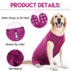 IDOMIK Dog Recovery Suit,Thigh Wound Protective Sleeve for Dogs,Anti Licking