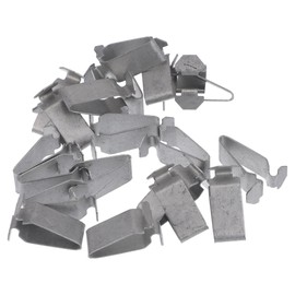 VekAuto Pack of 20 Car Body B Pillar Trim Clip Compatible for Volkswagen Passat 1998-2010, Heavy Duty Metal Bracket in Silver Tone for Interior Trim