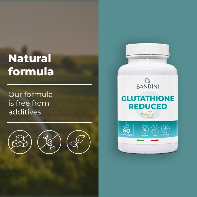 Bandini® High Strength Glutathione Reduced 250mg per Capsule | L-Glutathion