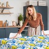 Whaline Lemon Tablecloth Rectangle Italian Lemons Fabric Table Cloth Waterproof